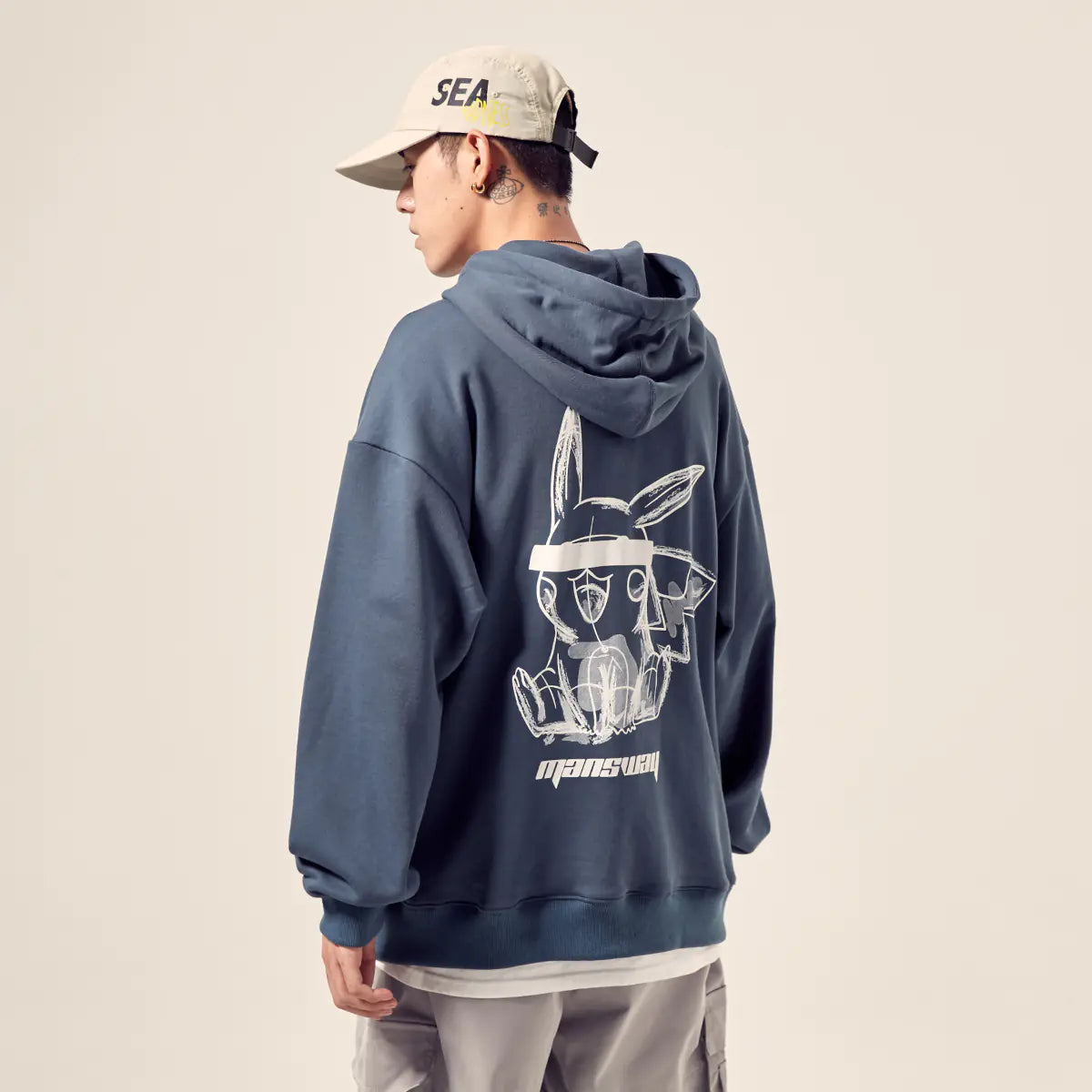 Pikachu Print Hoodie