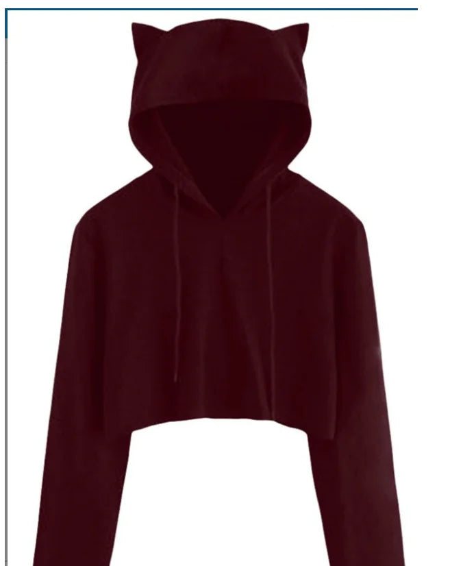 Short Hooded Sweatshirt