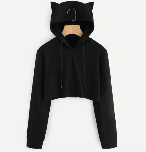 Short Hooded Sweatshirt