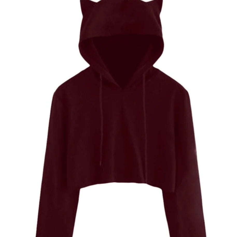 Short Hooded Sweatshirt