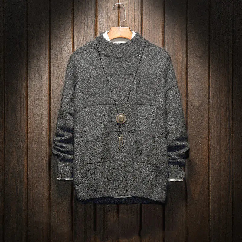 Plaid Knit Sweater