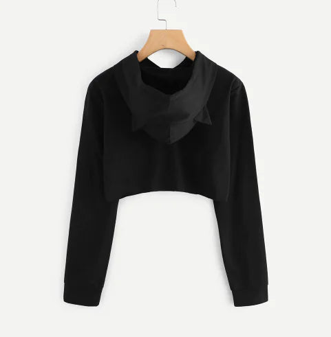 Short Hooded Sweatshirt