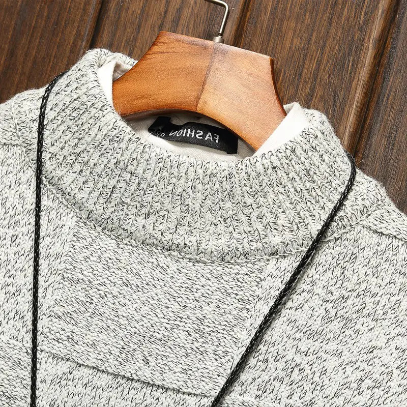 Plaid Knit Sweater