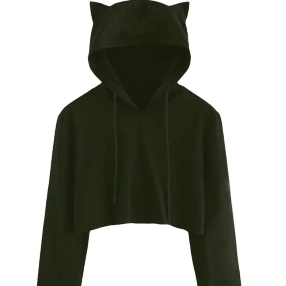 Short Hooded Sweatshirt