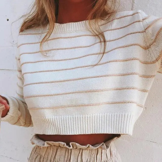 Striped Knit Sweater