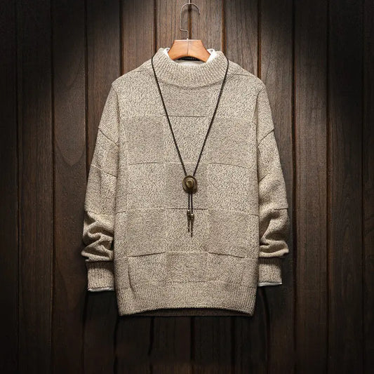 Plaid Knit Sweater