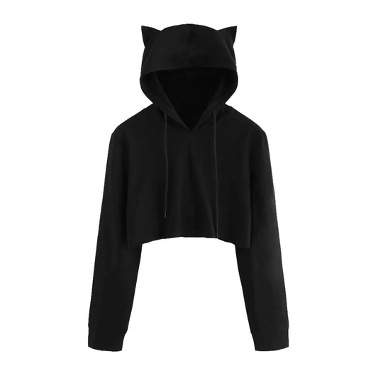 Short Hooded Sweatshirt