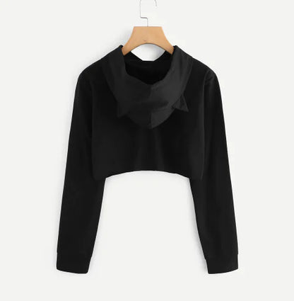 Short Hooded Sweatshirt